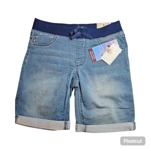 NWT Size 14 Girls Vigoss Denim Bermuda Shorts